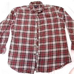 Croft & Barrow Men's Red Long Sleeve Casual Shirt